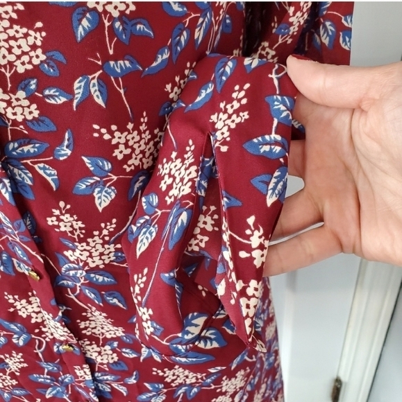 Madewell Button-Back Dress in Antique Flora - Picture 5 of 8